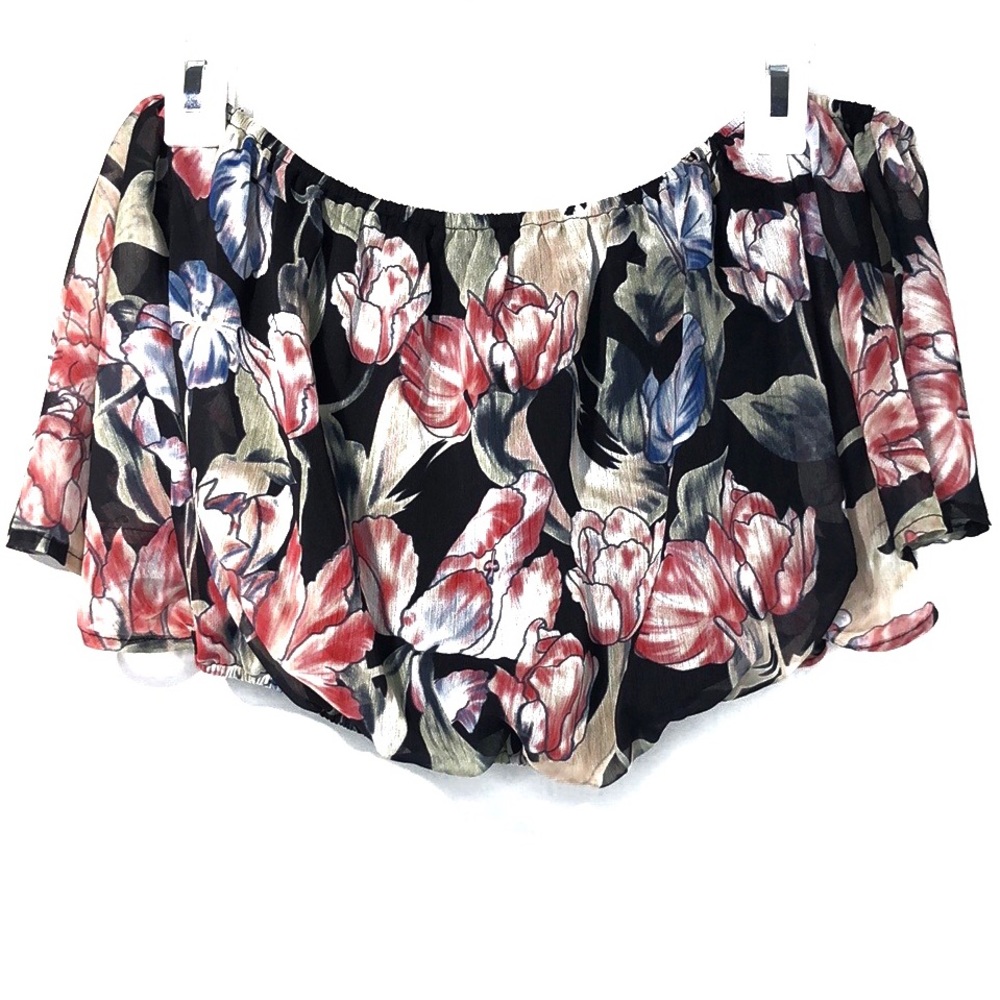 Fashion Nova set short sleeve skirt-overlap shorts